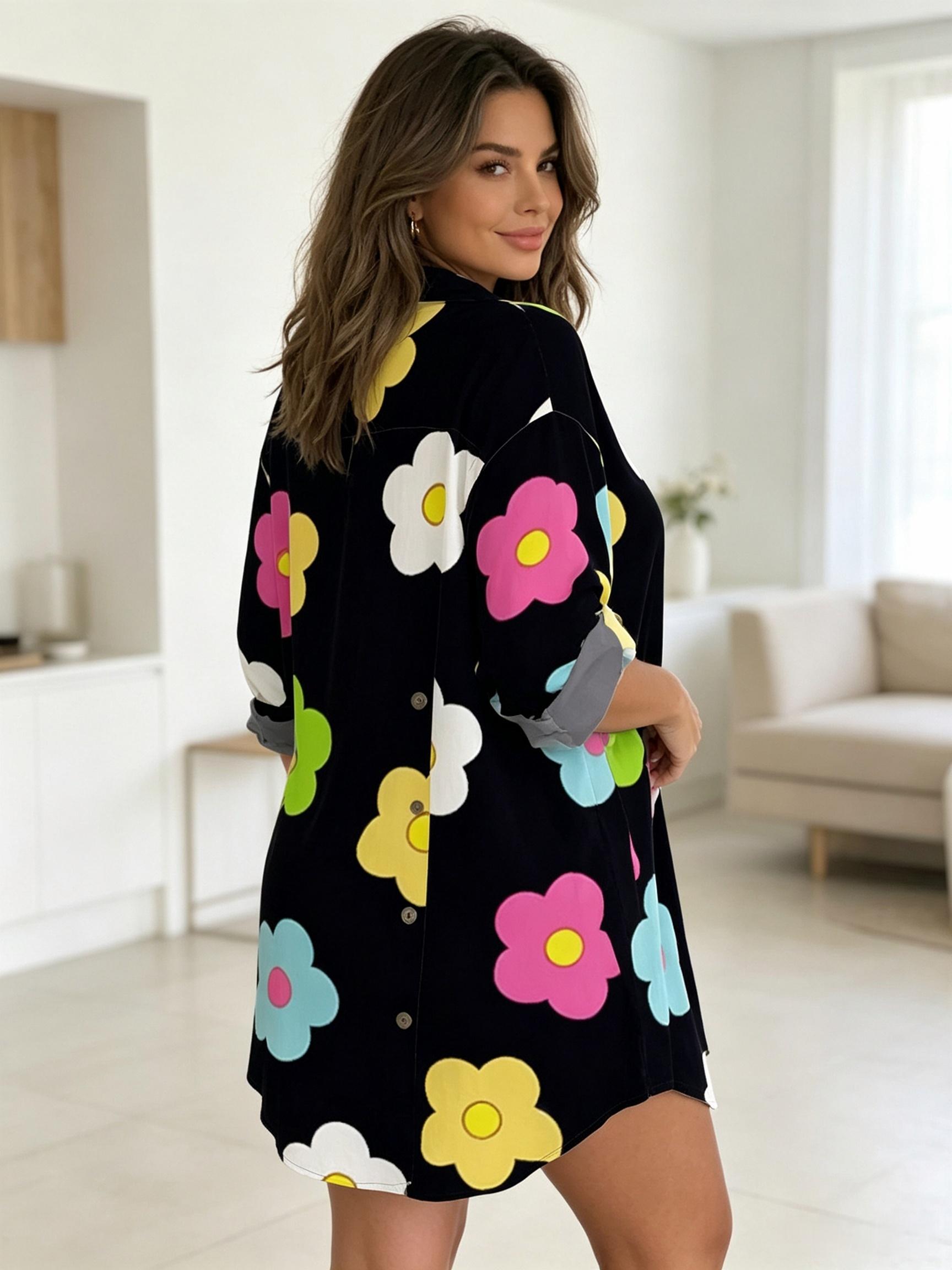 Plus Size Womens Floral Print  - Romper Floral Print recension och pris