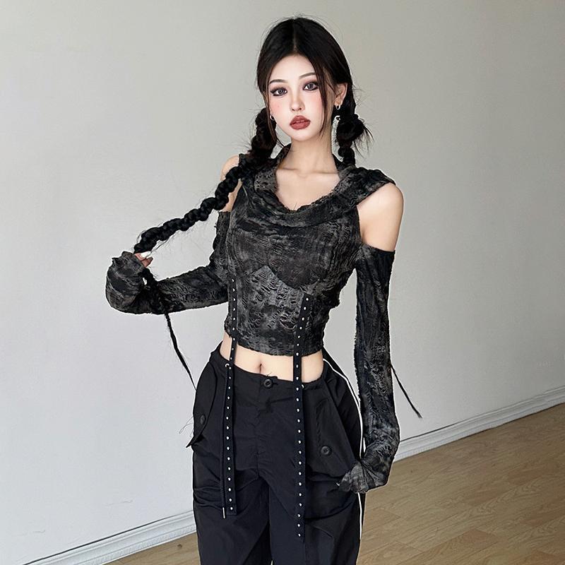Off Shoulder Hoodie Long Sleev - Blouse Off Shoulder recension och pris